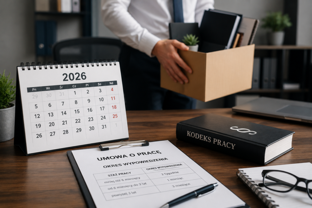 okres wypowiedzenia umowy o pracę w 2026